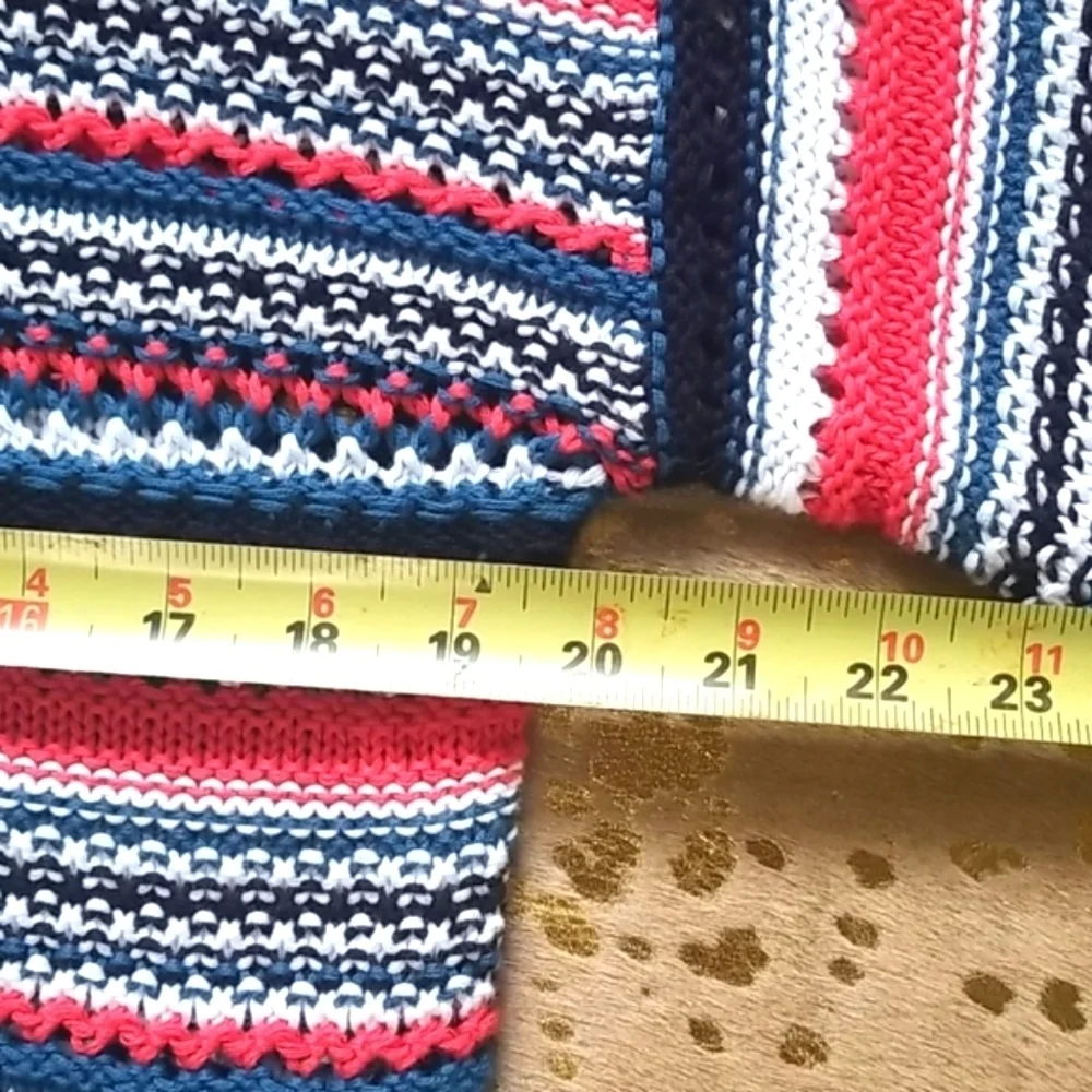 BB Dakota Striped Open Knit Crew Neck Sweater - Picture 6 of 10